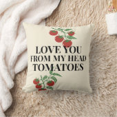 Tomato Love Note Farm-to-Table Fresh クッション (ブランケット)
