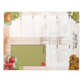 Tomato Paste Blank Meal Planner ノートパッド (正面)