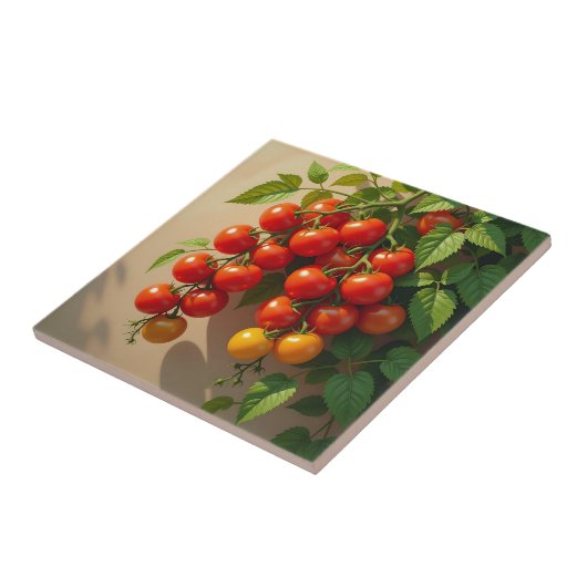Tomato Plant Gardening Themed Summer Vibes タイル (側面)