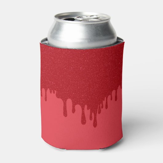 Tomato Red Drip Can Cooler – Customizable 缶クーラー (缶正面)