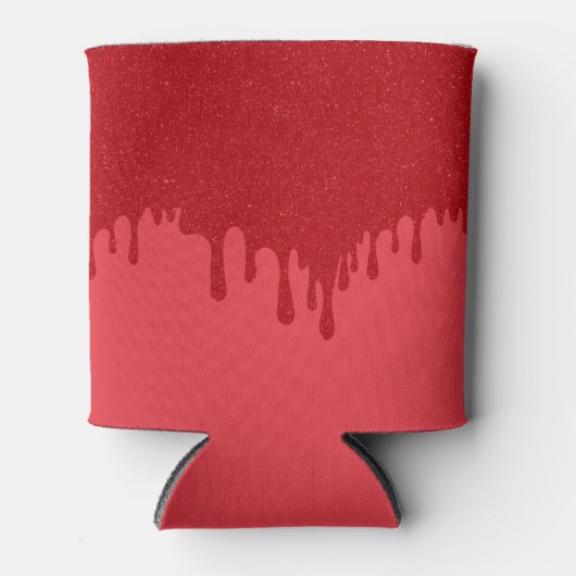 Tomato Red Drip Can Cooler – Customizable 缶クーラー (正面)