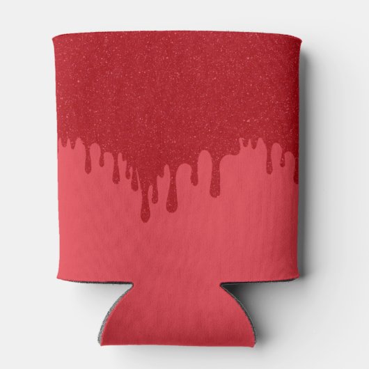 Tomato Red Drip Can Cooler – Customizable 缶クーラー (裏面)