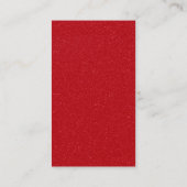 Tomato Red Drip on White Calling Card – Customize コーリングカード (裏面)