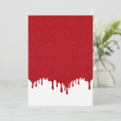 Tomato Red Drip Top Falt Menu Card – Customizable メニュー (スタンド正面)