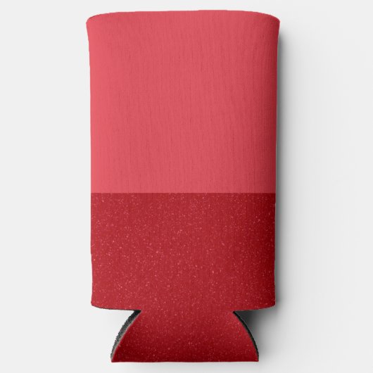 Tomato Red Duo-Tone Customizable Can Cooler スリム缶クーラー (正面)