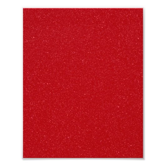Tomato Red Noise Texture Poster – Customizable フォトプリント (正面)