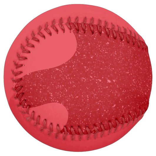 Tomato Red Patterned Custom Softball ソフトボール (正面左)