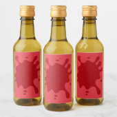 Tomato Red Splash Custom Bottle Label ワインラベル (ボトル)