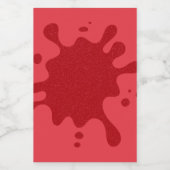 Tomato Red Splash Custom Bottle Label ワインラベル (シングルラベル)