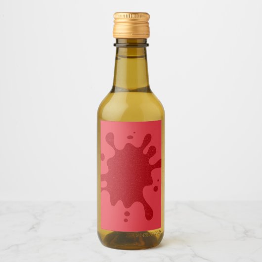 Tomato Red Splash Custom Bottle Label ワインラベル (正面)