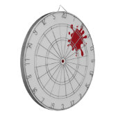 Tomato Red Splash Custom Dartboard ダーツボード (正面左)