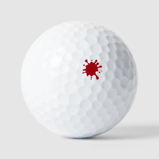 Tomato Red Splash Custom Golf Ball ゴルフボール (正面)