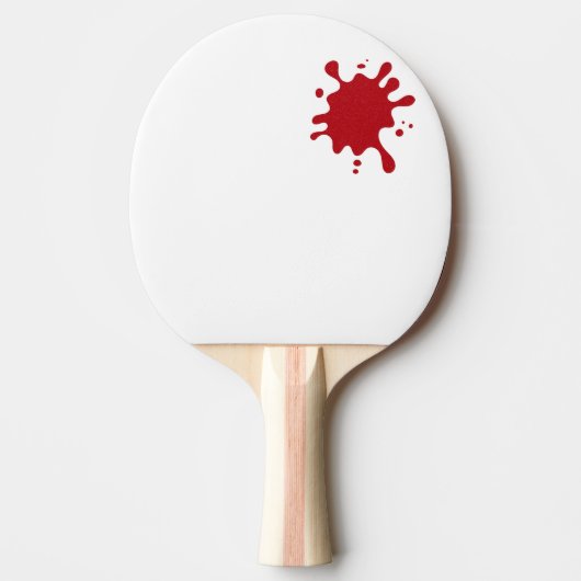 Tomato Red Splash Custom Ping-Pong Paddle 卓球ラケット (正面)