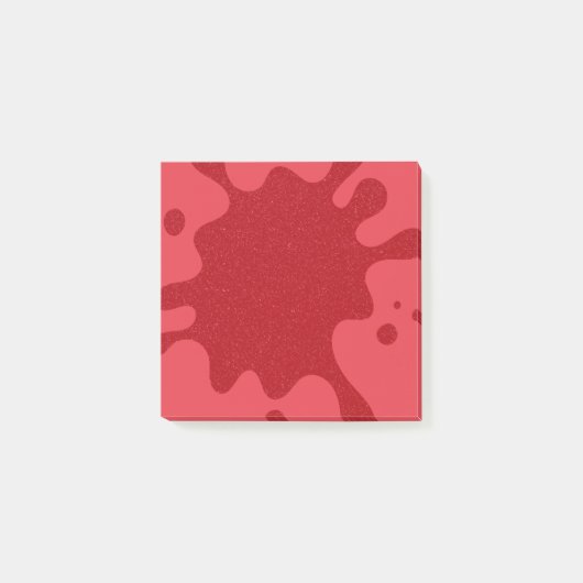 Tomato-Red Splash Custom Post-it® Notes ポストイット (正面)