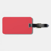 Tomato-Red Splash Luggage Tag – Customizable ラゲッジタグ (裏面横)