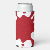 Tomato Red Splash on White Can Cooler スリム缶クーラー (Seltzer正面)