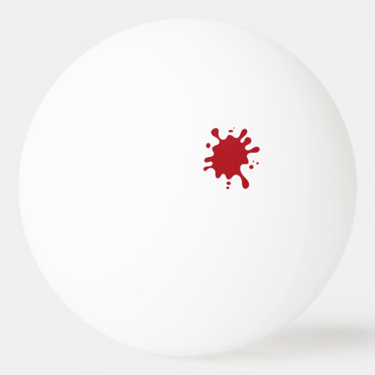 Tomato Red Splash Ping-Pong Ball – Customizable 卓球ボール (正面)