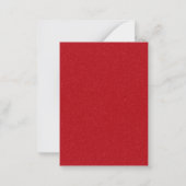 Tomato Red Splat Custom Mini Flat Note Card ノートカード (裏面)