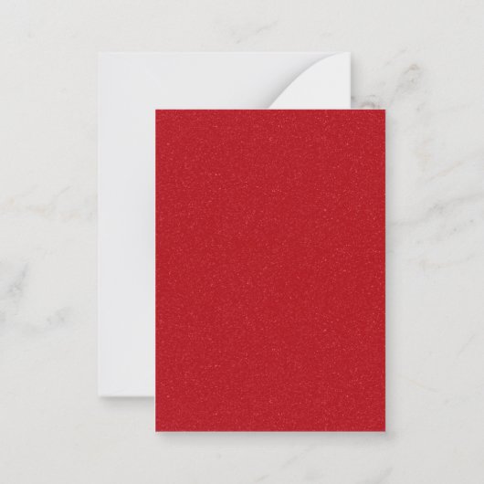 Tomato Red Splat Custom Mini Flat Note Card ノートカード (裏面)