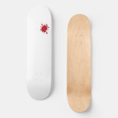 Tomato Red Splatter Custom Skateboard スケートボード (正面)