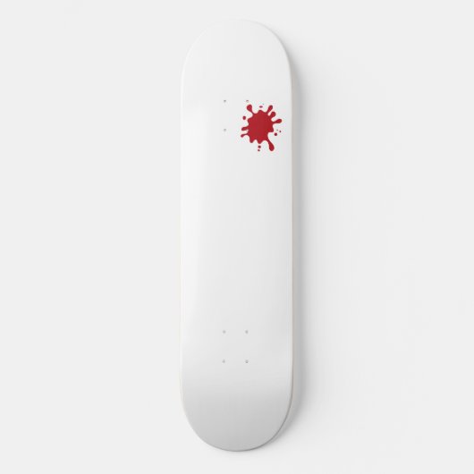 Tomato Red Splatter Custom Skateboard スケートボード (正面)