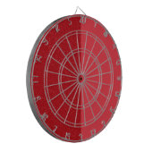 Tomato Red Split Dartboard – Customizable ダーツボード (正面左)
