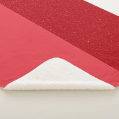 Tomato Red Split Sherpa Blanket – Customizable シェルパブランケット (3/4)