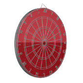 Tomato Red Split Textured Dartboard – Customizable ダーツボード (正面左)