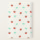 Tomato Ribbon Dot Ivory ノートブック (裏面)