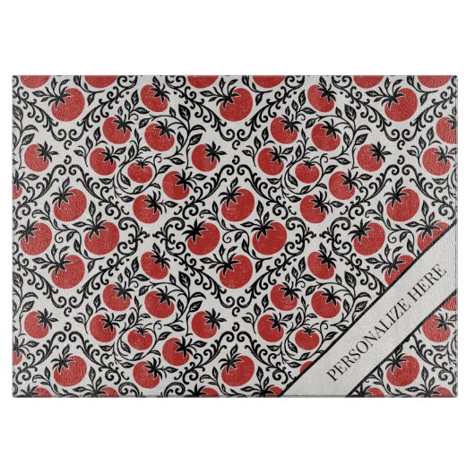 Tomato Rustic Farmhouse French Country  カッティングボード (正面)