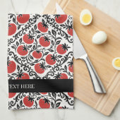 Tomato Rustic Farmhouse French Country キッチンタオル (四つ折り)