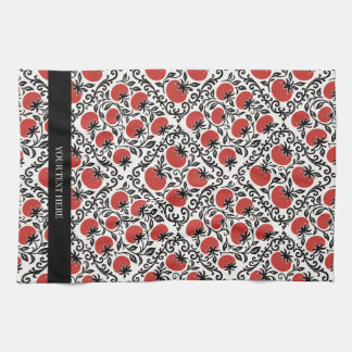 Tomato Rustic Farmhouse French Country  キッチンタオル