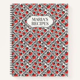 Tomato Rustic Farmhouse French Country Recipe ノートブック