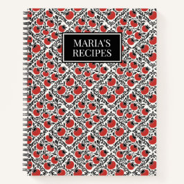 Tomato Rustic Farmhouse French Country Recipe ノートブック