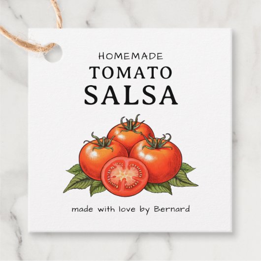 Tomato Salsa label フェイバータグ (正面)