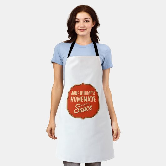 Tomato Sauce エプロン (着用した状態)