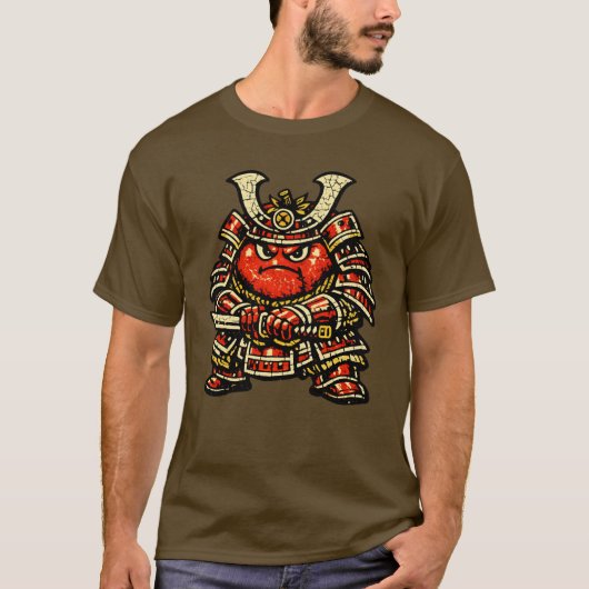 Tomato Tank — Funny Vegetable Heavy Samurai  Tシャツ (正面)