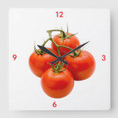 Tomato Wall Clock スクエア壁時計 (正面)
