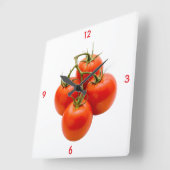 Tomato Wall Clock スクエア壁時計 (傾斜)