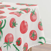 Tomato Watercolor Pattern テーブルクロス