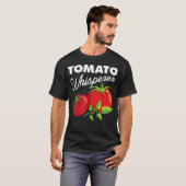 Tomato Whisperer Funny Vegan Farmer Garden Farm Lo Tシャツ (正面フル)