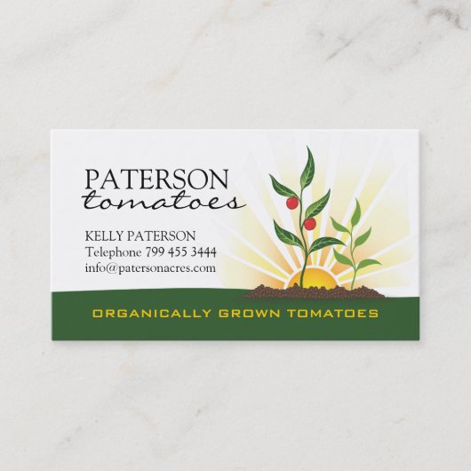 Tomatoeの農家の名刺 名刺 (正面)