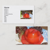 Tomatoeはばら色の花に形づきました 名刺 (正面/裏面)