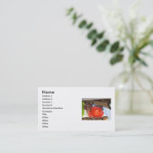 Tomatoeはばら色の花に形づきました 名刺 (スタンド正面)