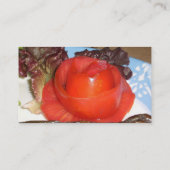 Tomatoeはばら色の花に形づきました 名刺 (裏面)