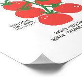 Tomatos Farmer's Market Cute Wall Art ポスター (角)