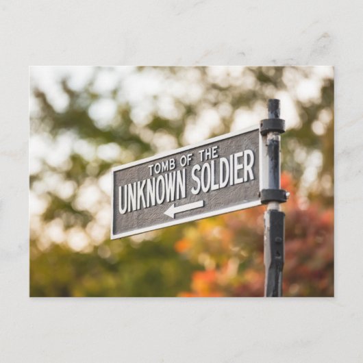 Tomb of the Unknown Soldier Sign ポストカード (正面)