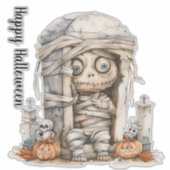 Tombside Trouble – ミイラとミニモンスター シール (正面)