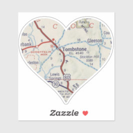 Tombstoneアリゾナヴィンテージマップ シール