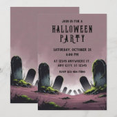 Tombstoneハローウィンパーティ 招待状 (正面/裏面)